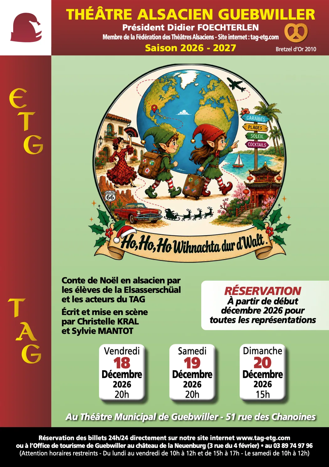 Affiche de Ho, Ho, Ho Wihnachta dur d'Walt